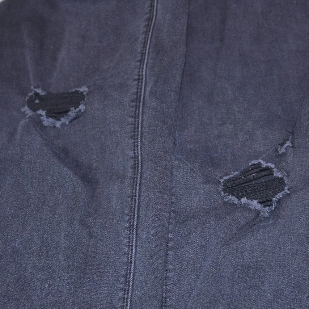 4/$20 WHBM The Skinny Ankle Black Distressed Jeans - Picture 8 of 9
